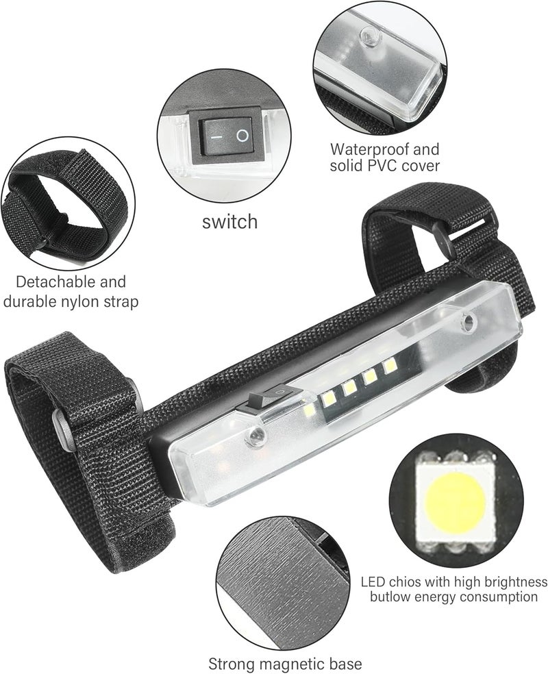 RACOONA UTV Dome Light,UTV Interior Light,Universal Roll Bar Mount LED Light,Car Accessories Interior Dome Light Utility Roll Cage Light Courtesy Light for UTV ATV RZR Truck Car Off Road Vehicle - Image 3